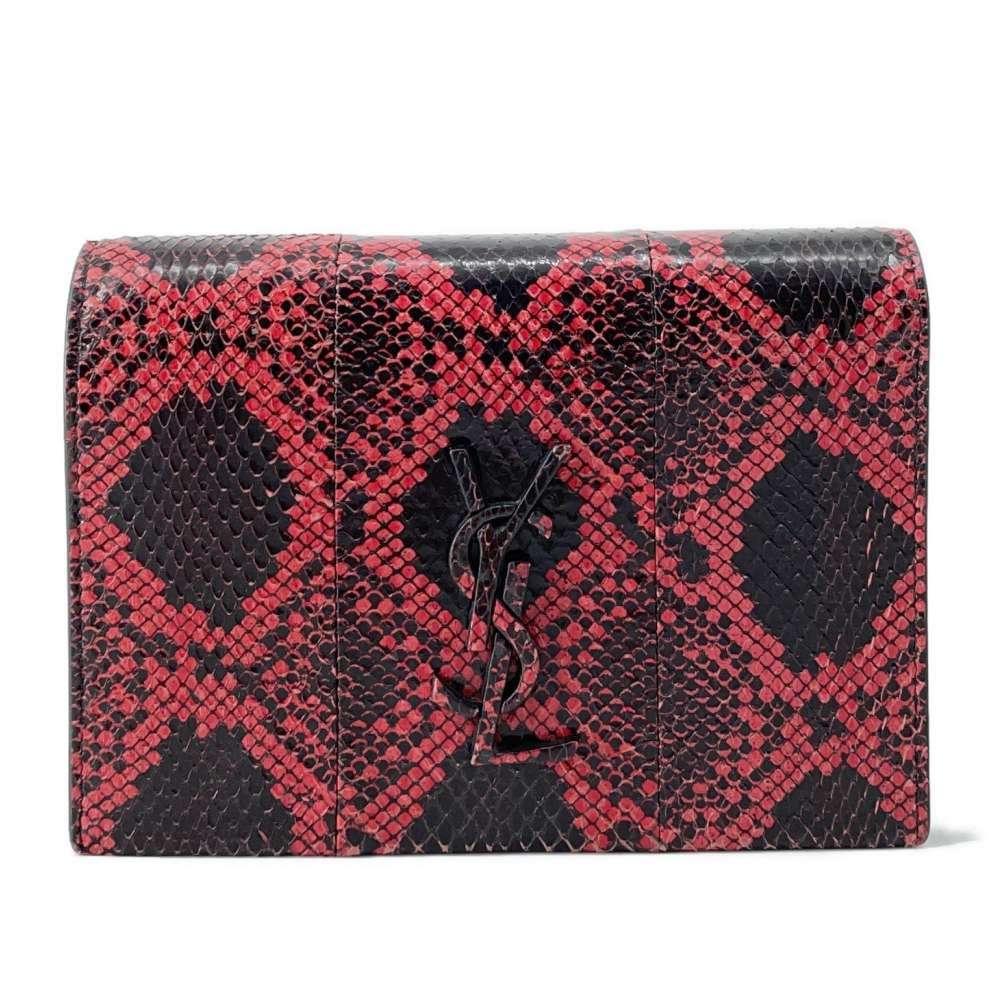 Saint Laurent Python Black Paris Shoulder Bag - image 2